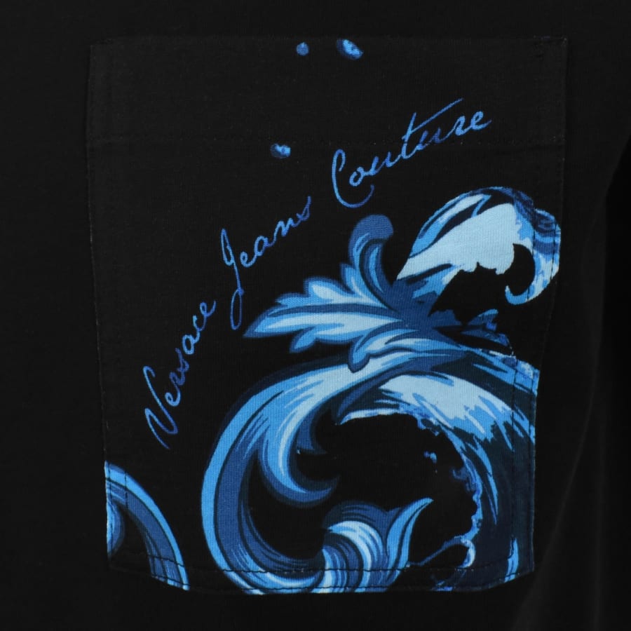 Versace Jeans Couture Wave T Shirt Black | Mainline Menswear us